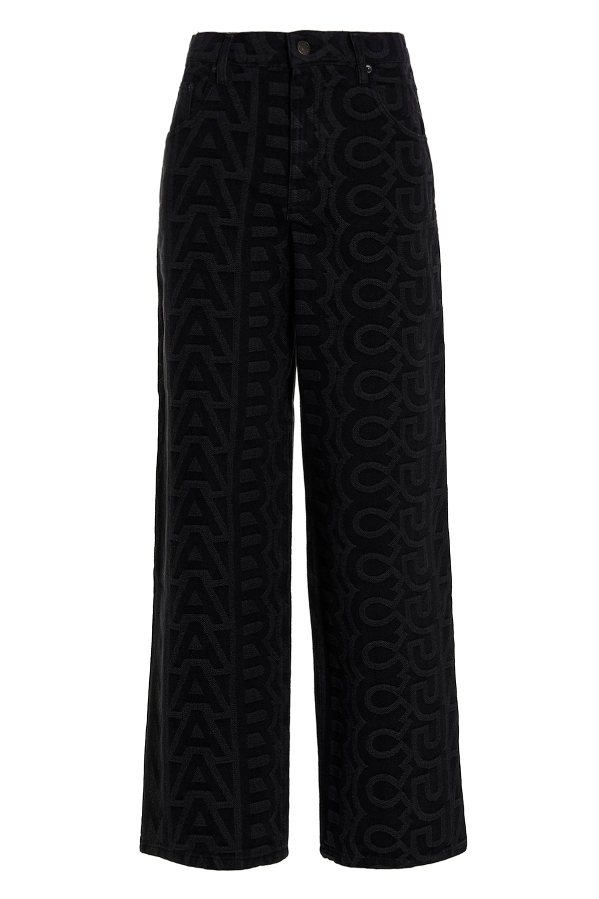 monogram cotton blend denim jeans