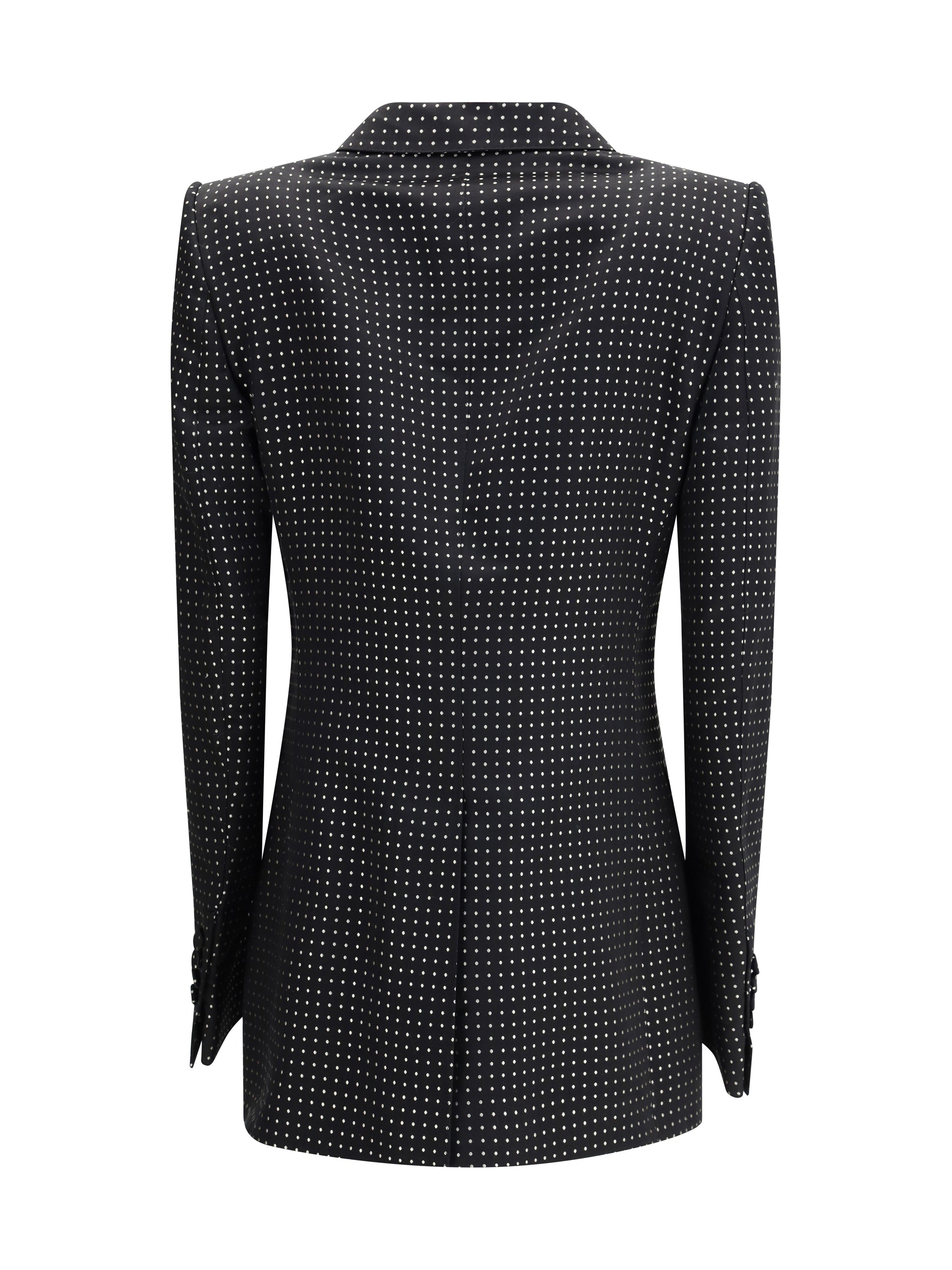 TOM FORD 42 single breasted jacket with polka dots