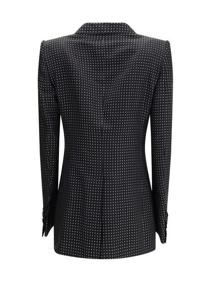 TOM FORD 42 single breasted jacket with polka dots