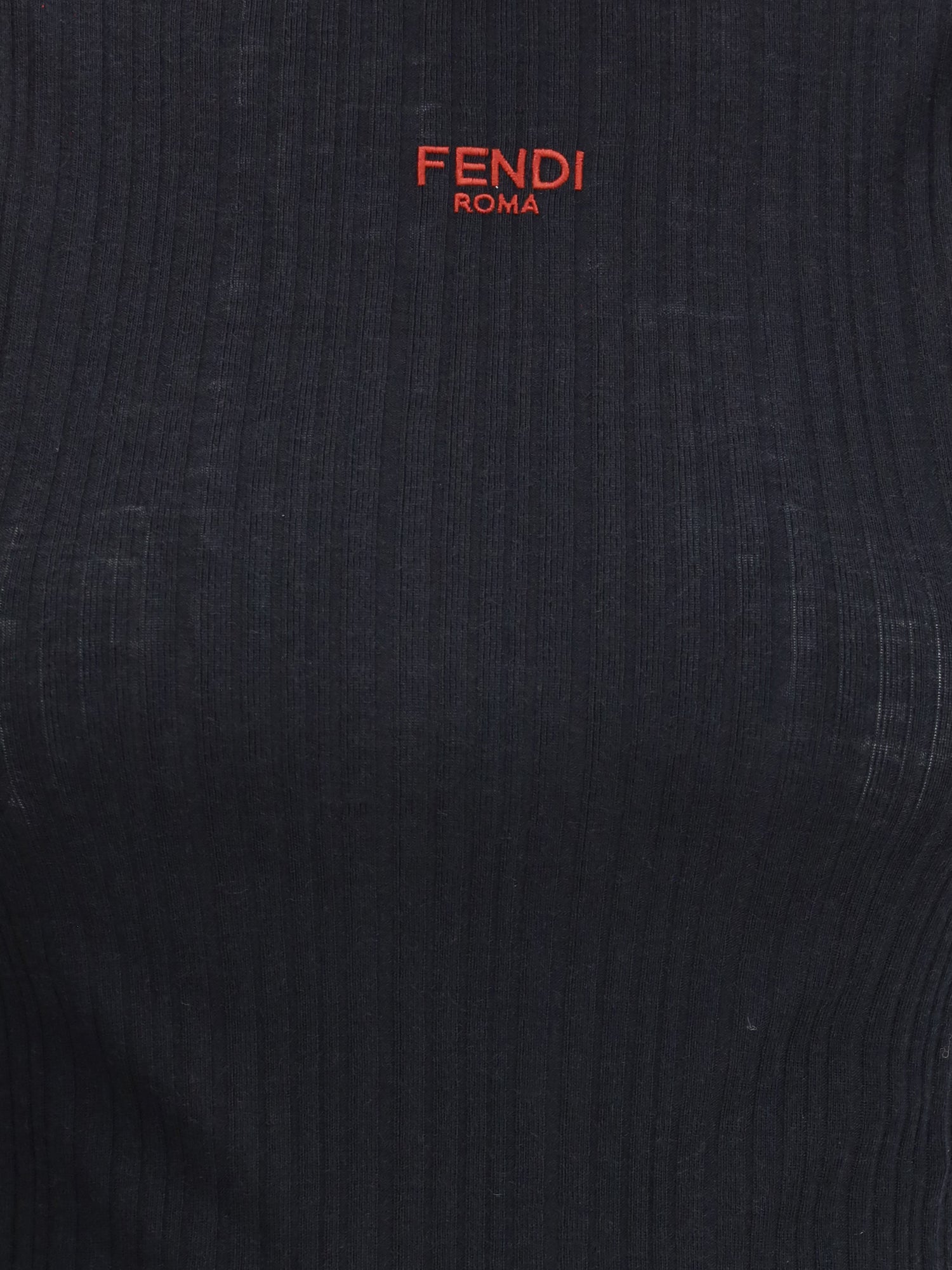 FENDI 40 sleeveless virgin wool top