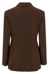 raisa double-breasted linen blend blazer