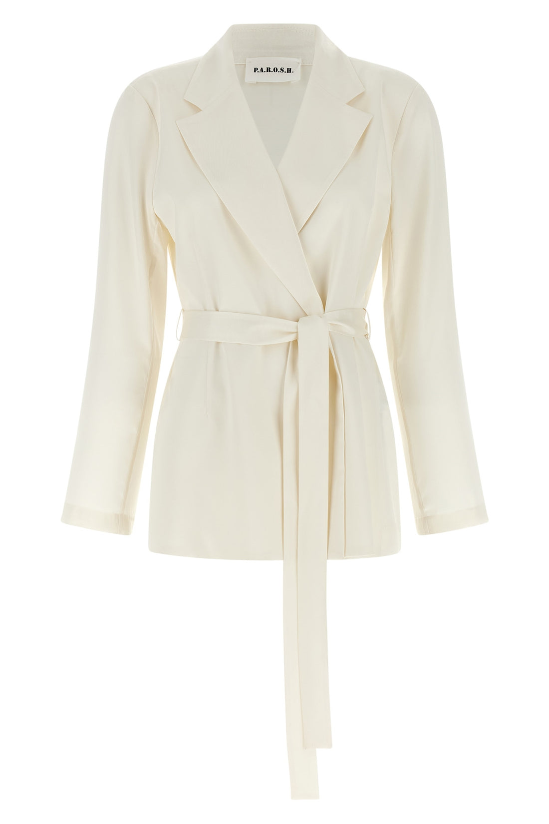 P.A.R.O.S.H. M paky double-breasted unstructured blazer in fluid fabric