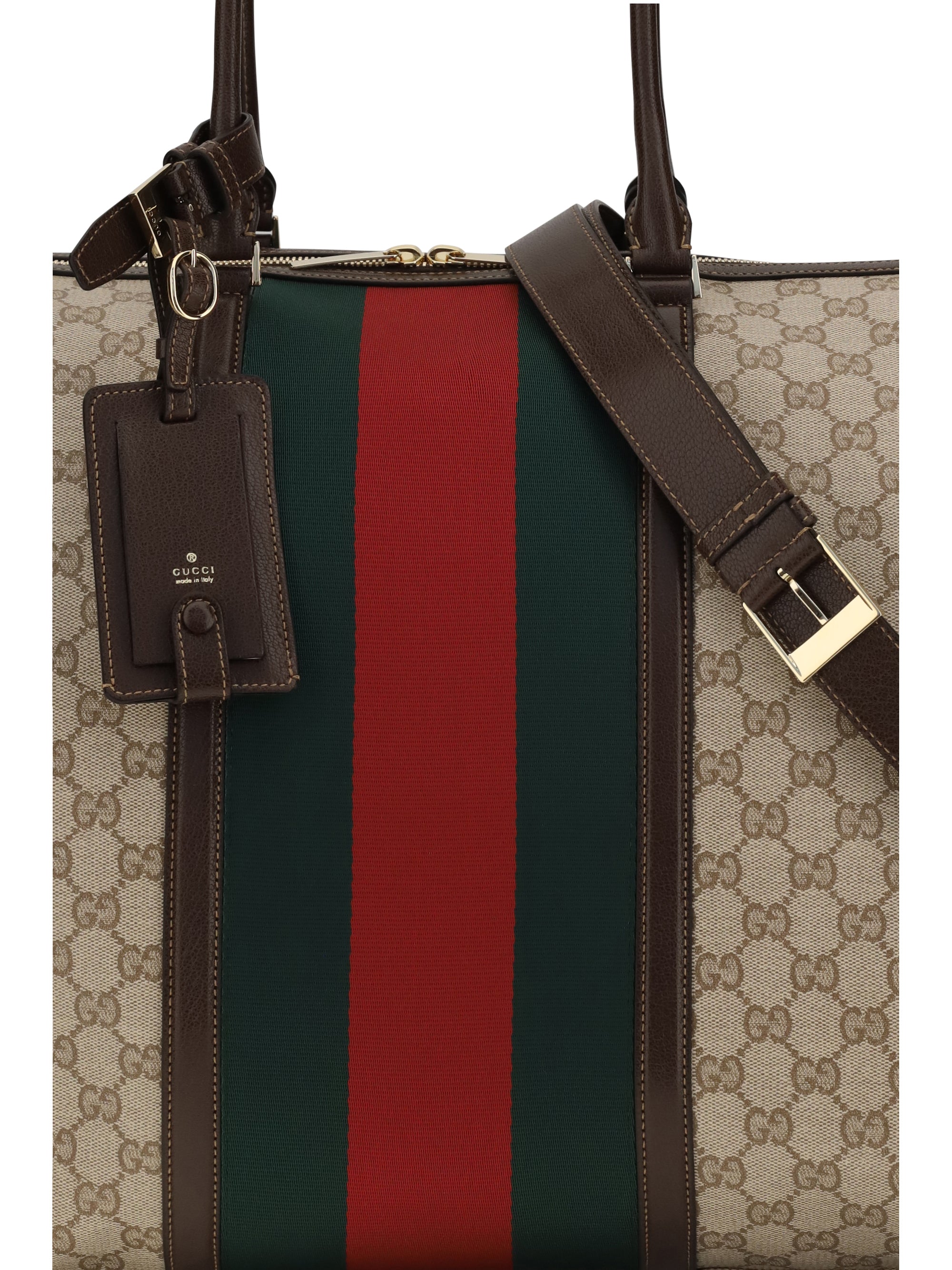 gg travel bag web stripe