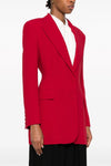 single-breasted blazer in viscose blend