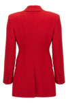 single-breasted blazer in viscose blend