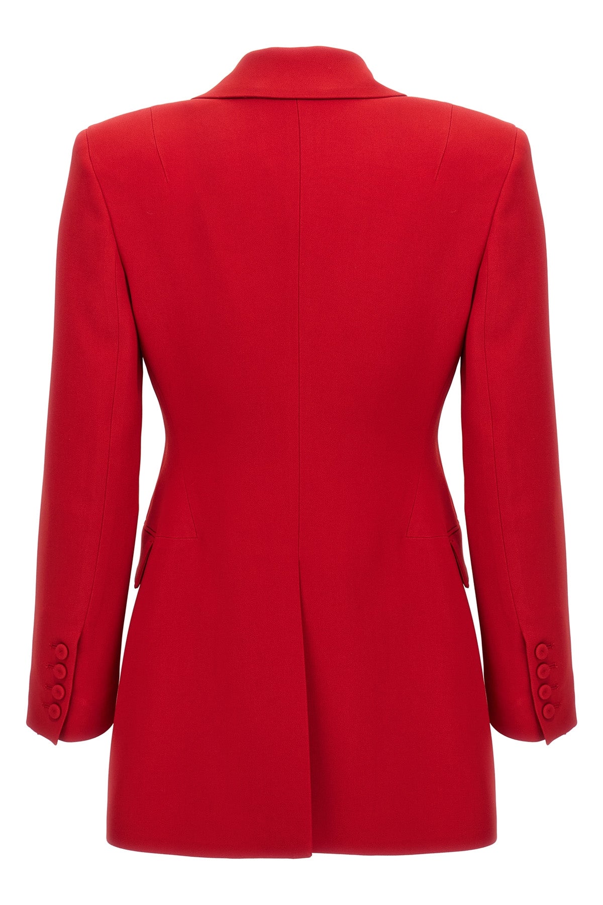 single-breasted blazer in viscose blend