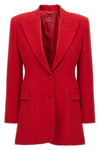 single-breasted blazer in viscose blend