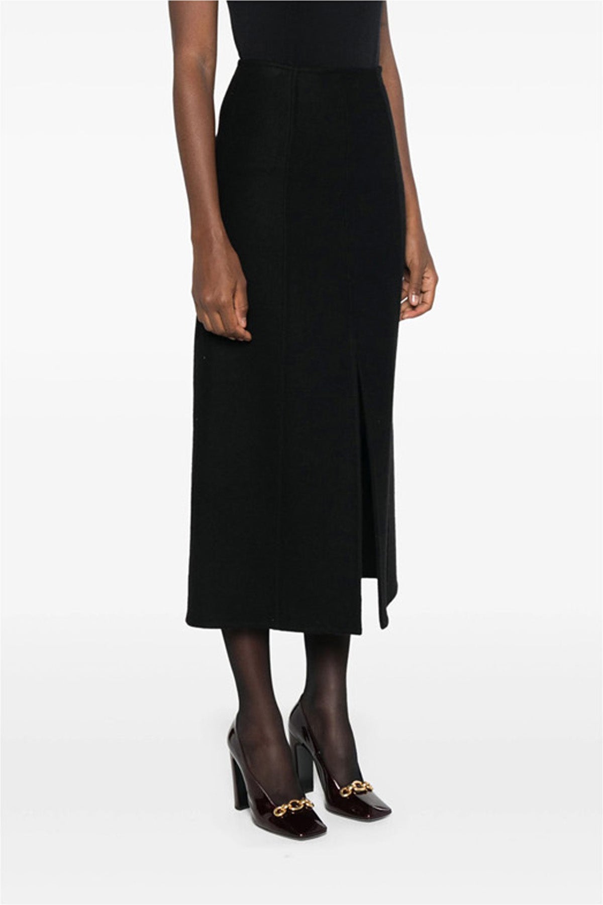 long skirt in wool cloth