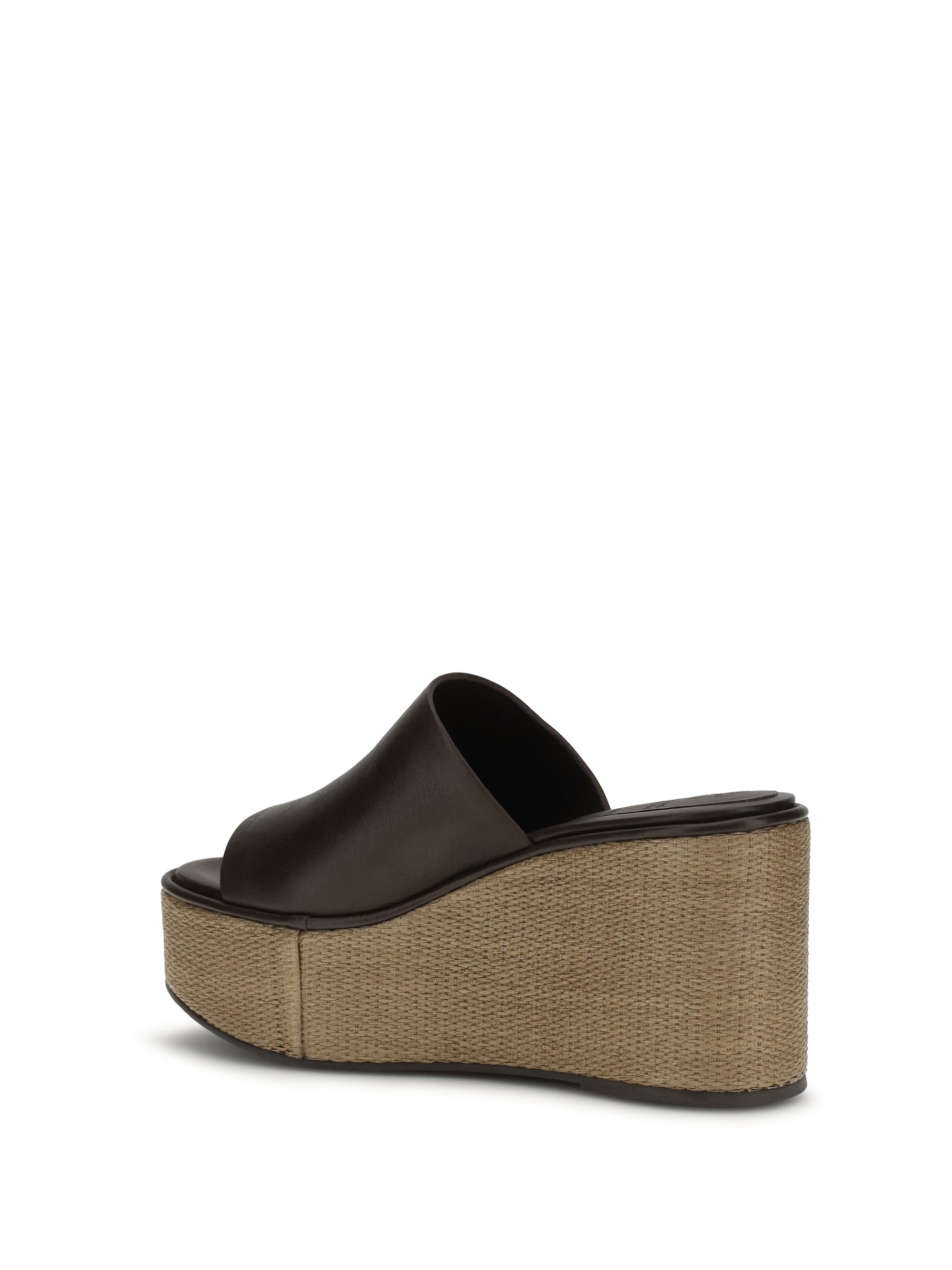 leather wedge sandals