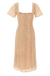 floral lace midi dress