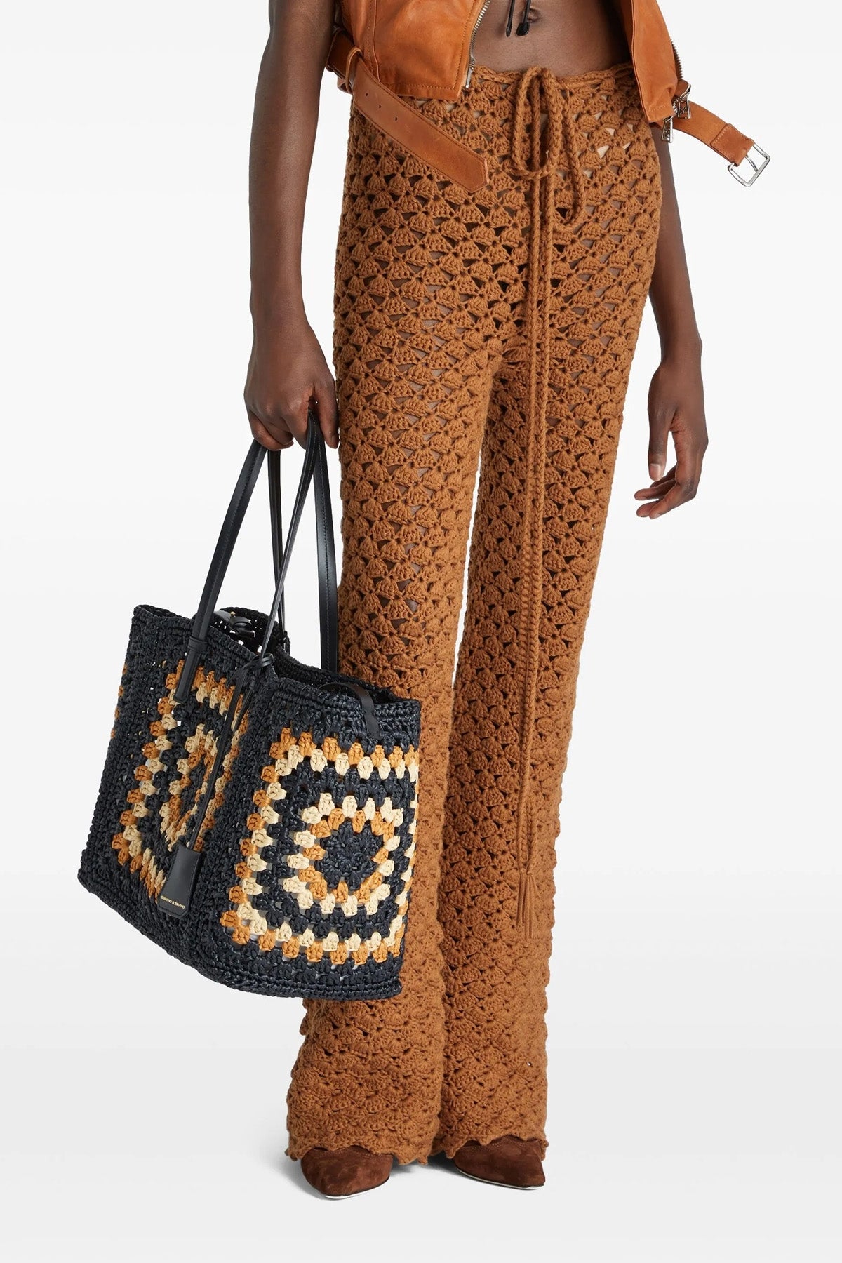 crochet cotton pants