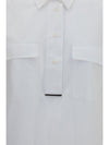 cotton shirt with monili details
