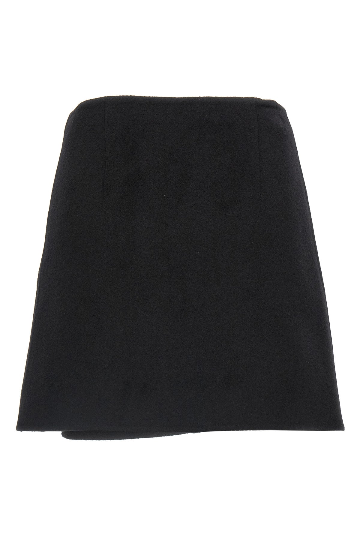 virgin wool mini skirt