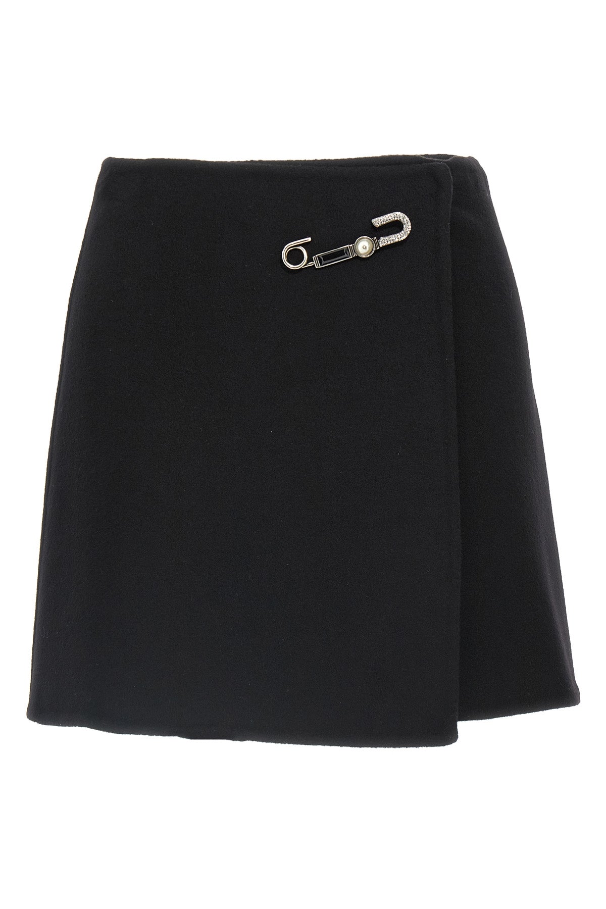 virgin wool mini skirt