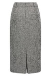 longuette skirt in wool blend