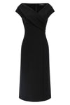 midi dress in viscose blend
