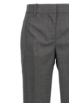 melange virgin wool trousers