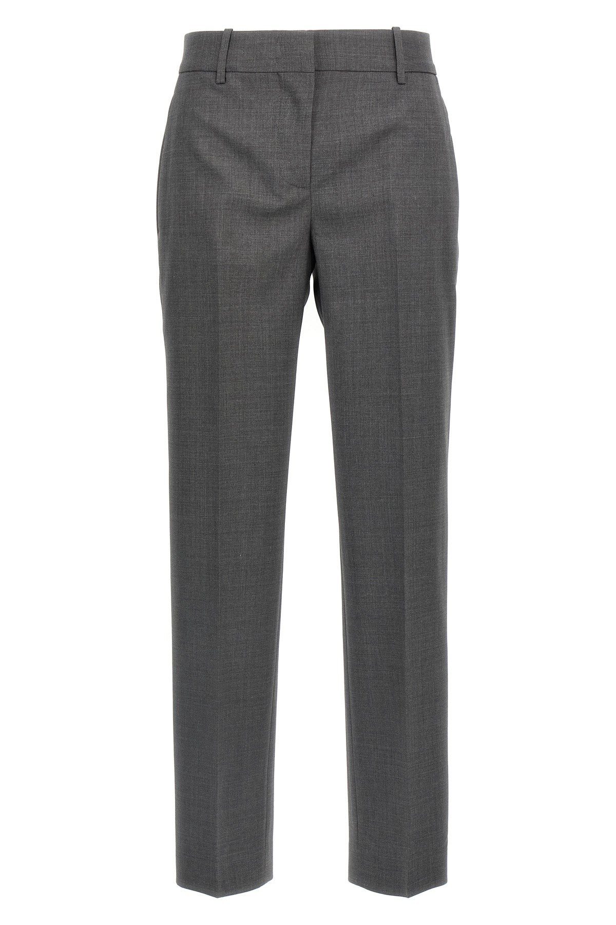 melange virgin wool trousers