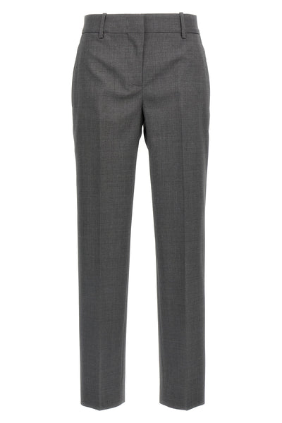 melange virgin wool trousers