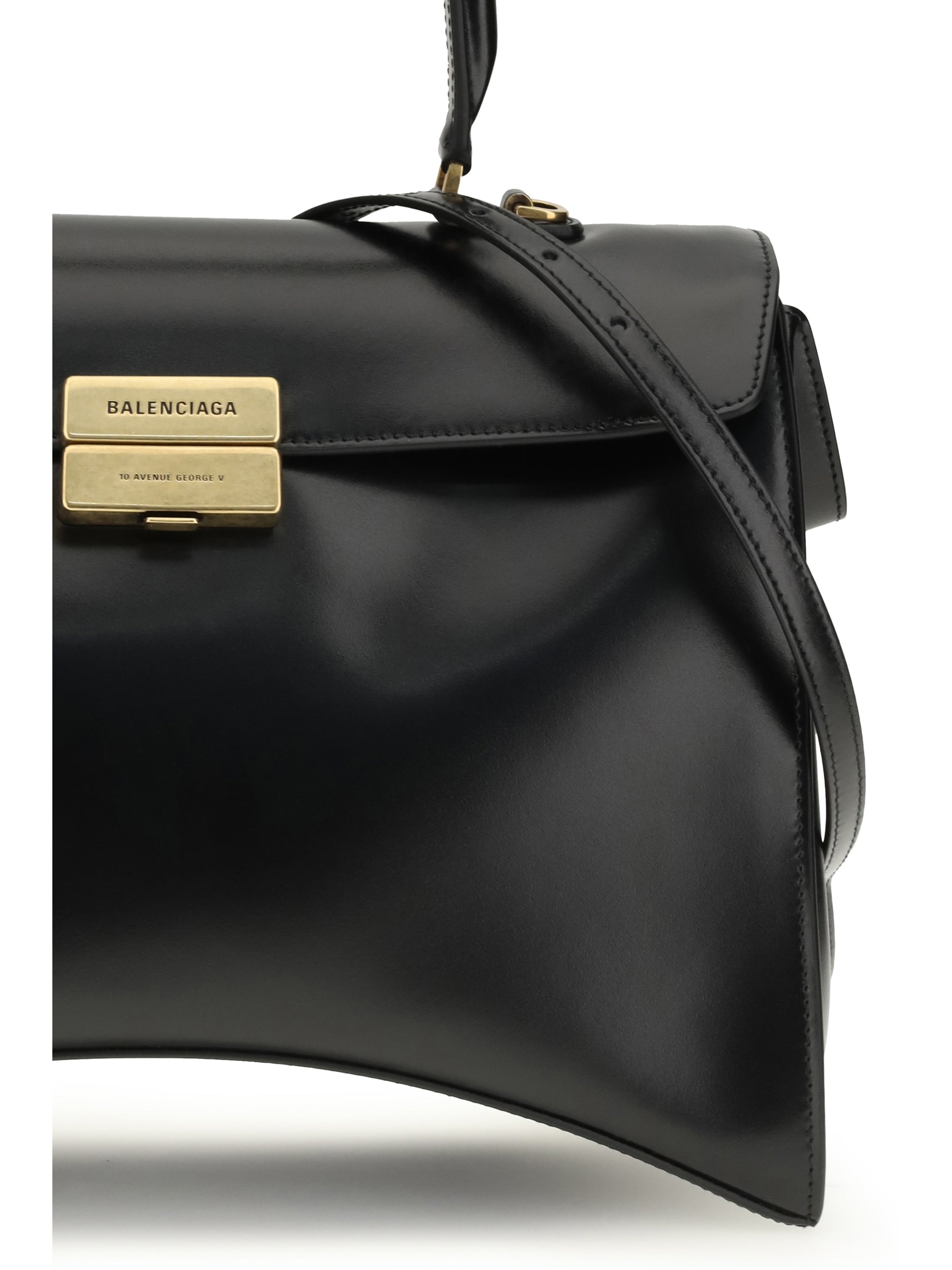 medium hourglass avenue top handle bag