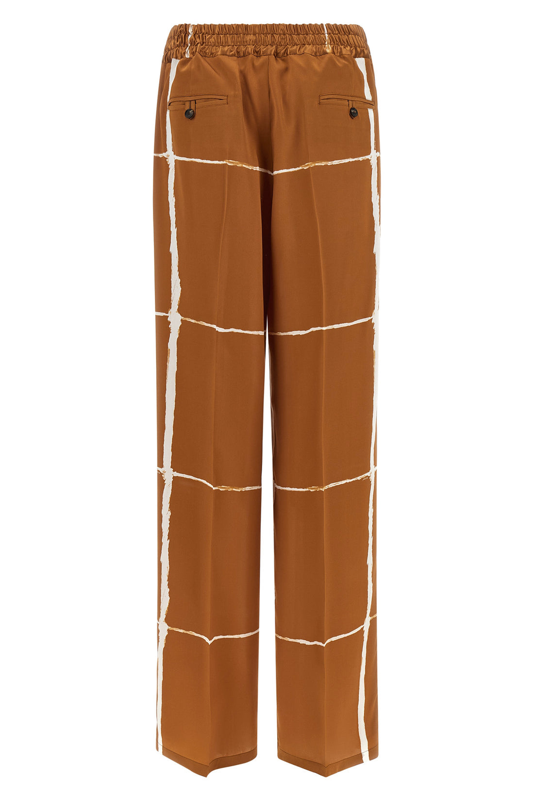 KITON 42 silk satin trousers