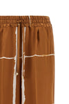 silk satin trousers
