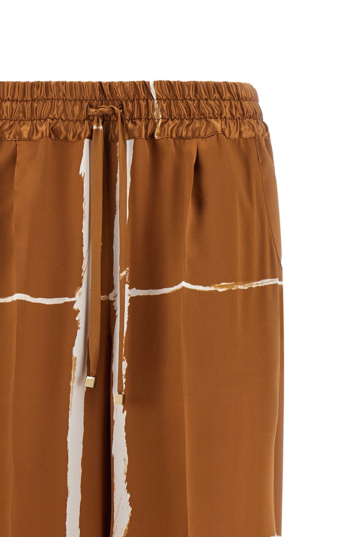 silk satin trousers