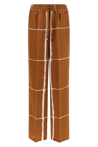 silk satin trousers