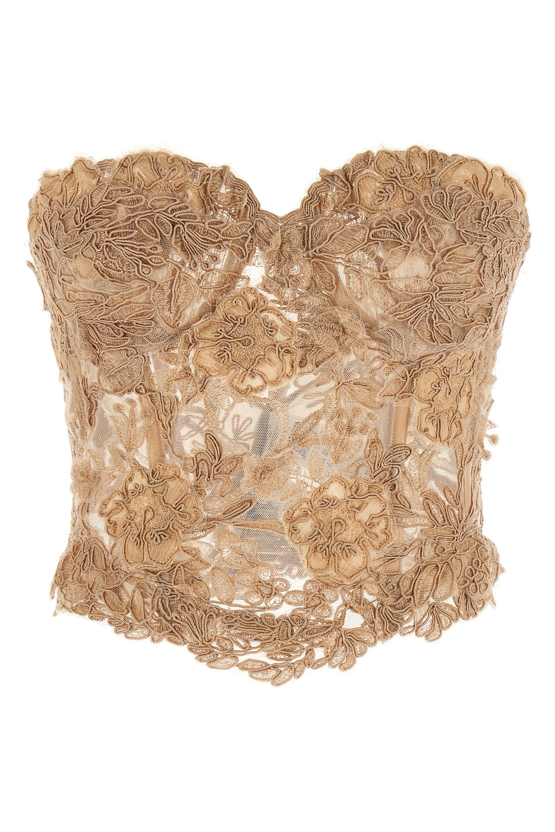 ERMANNO SCERVINO 42 rebrodè lace top placed