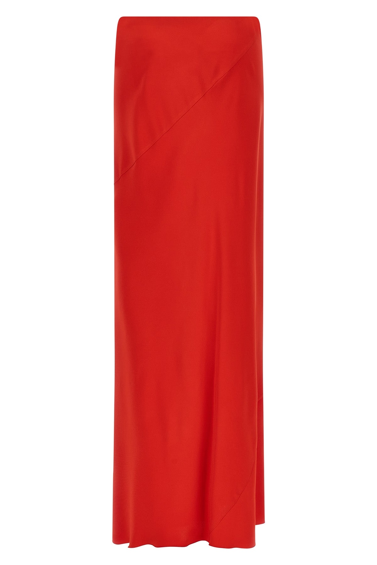 maxi skirt in viscose crepe de chine