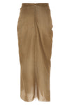 long skirt in marocain