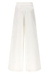stretch silk trousers
