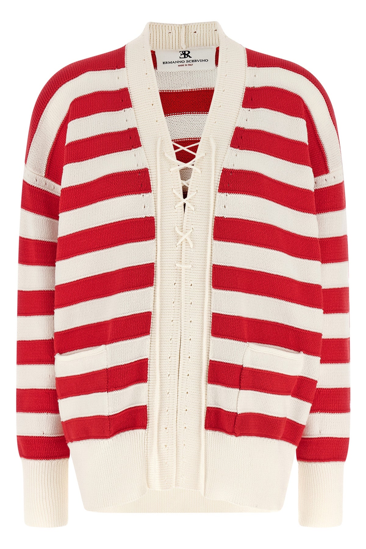 crochet cotton blend cardigan