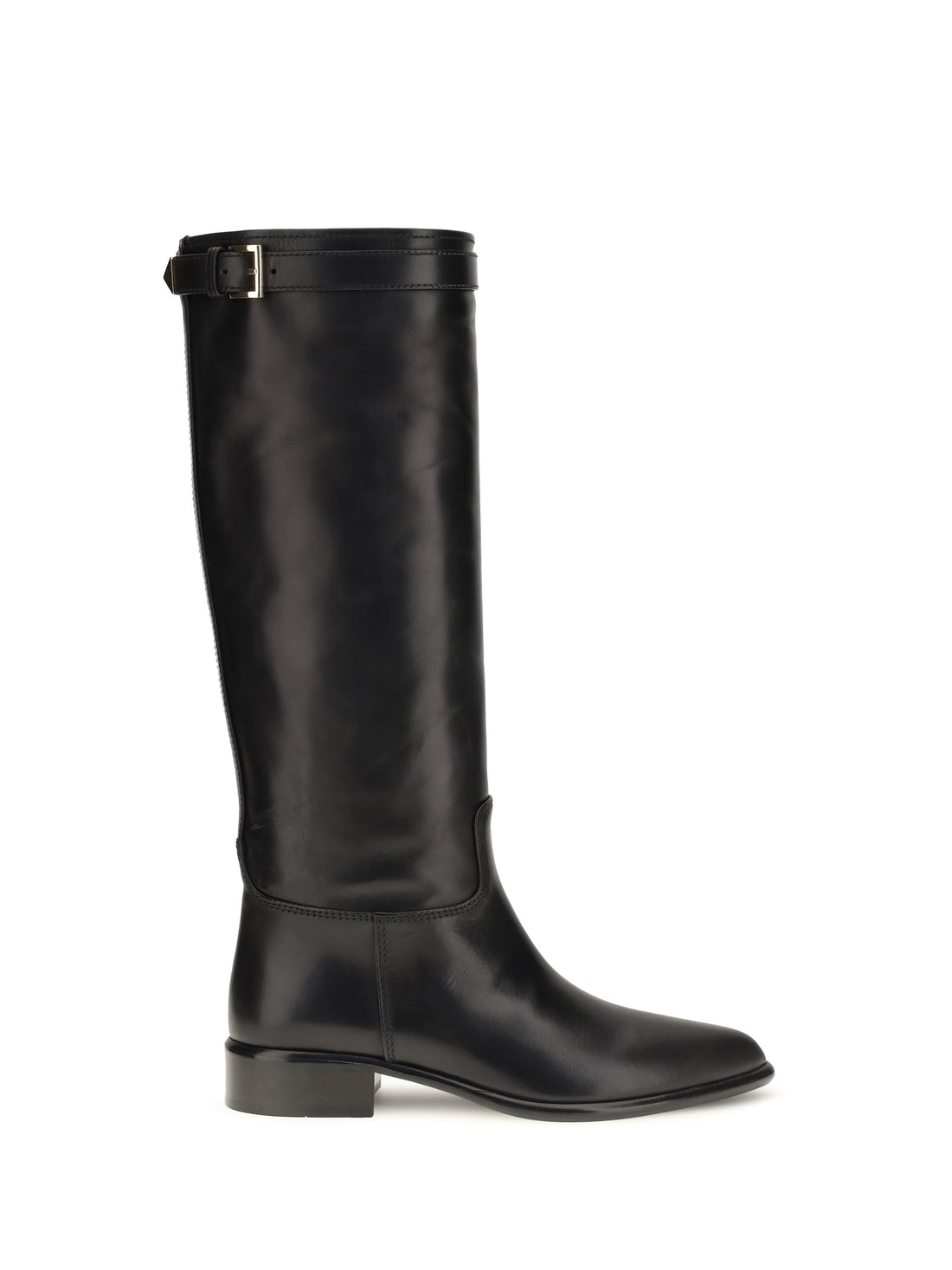 PRADA 37 high leather boots