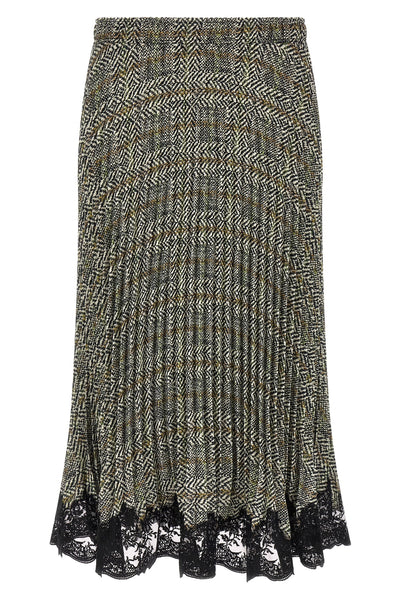 the ermanno scervino midi skirt reinterprets the classic codes through a sophist