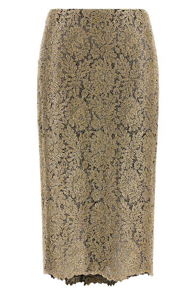 the ermanno scervino midi skirt redefines the codes of tailoring through a preci