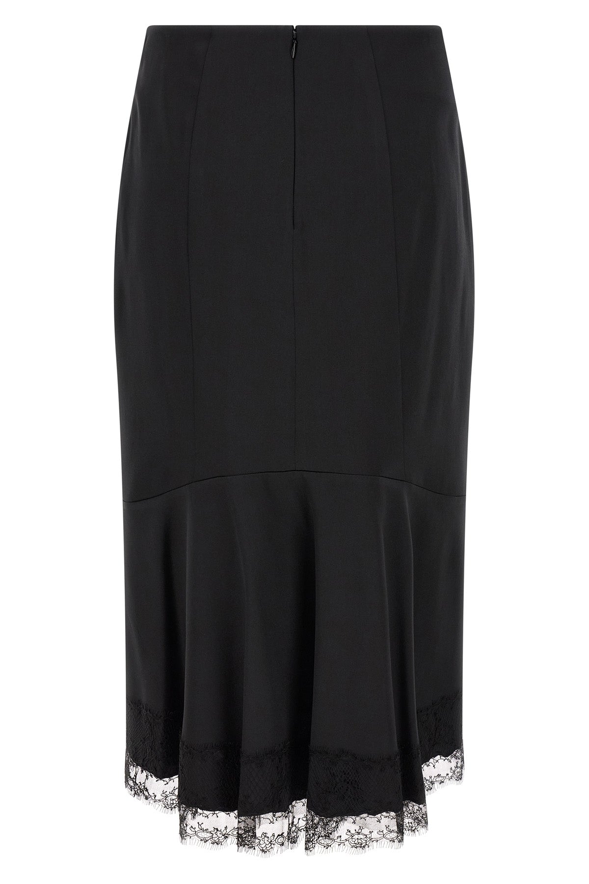 the ermanno scervino longuette skirt redefines the codes of tailoring through an