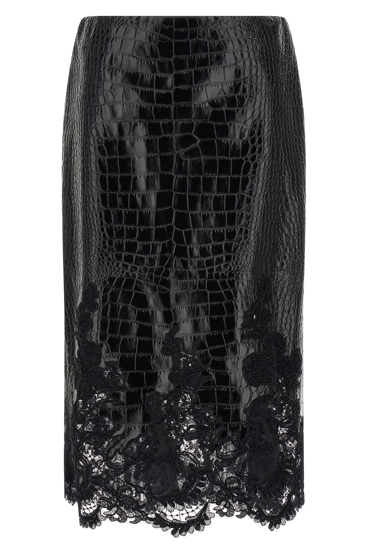 the ermanno scervino skirt defines a precise sartorial narrative through the con