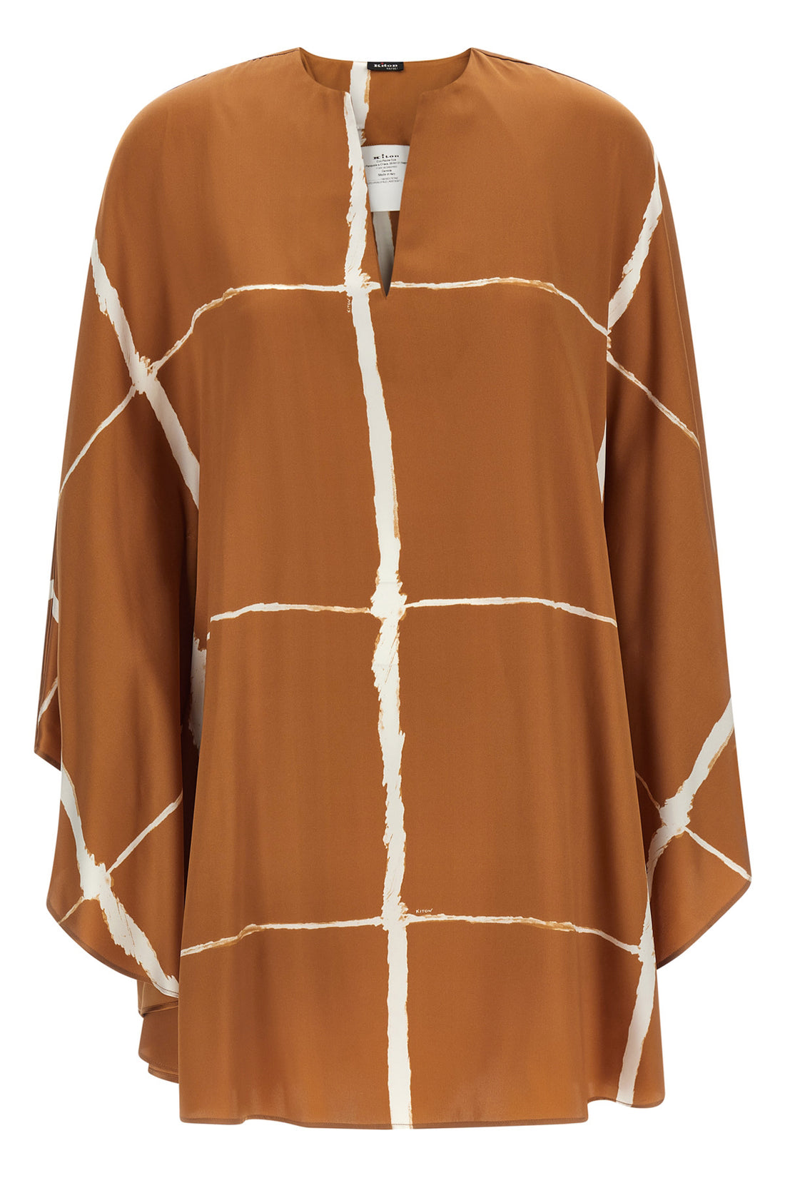 KITON 44 silk satin blouse
