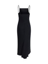 midi dress with draped back