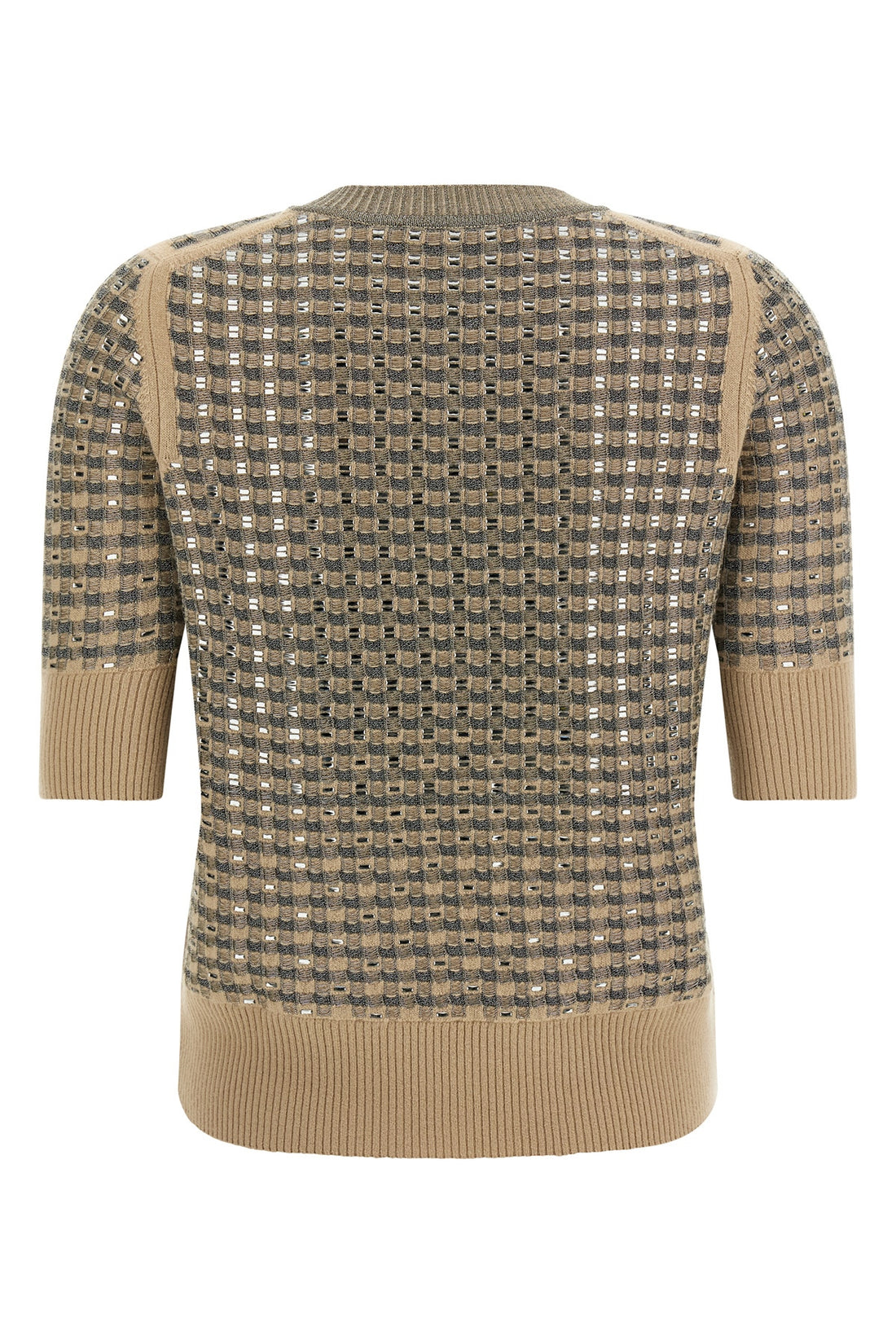 ERMANNO SCERVINO L the ermanno scervino short-sleeved sweater stands out for its sophisticated knit