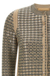 the ermanno scervino cardigan features sophisticated knitting characterized by a