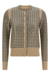 the ermanno scervino cardigan features sophisticated knitting characterized by a