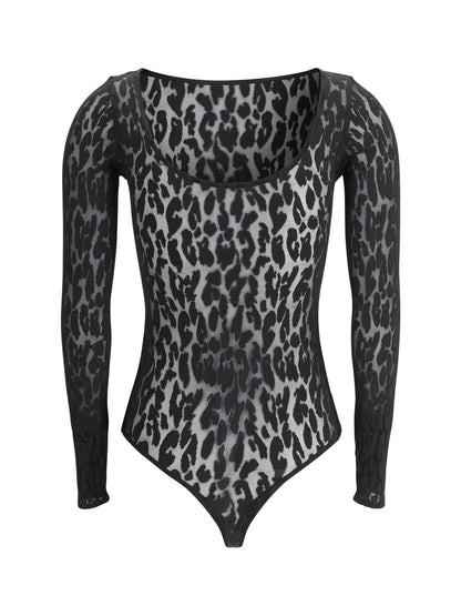 WOLFORD M leo string body with animalier patterns