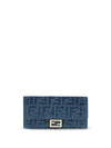 ff denim clutch bag