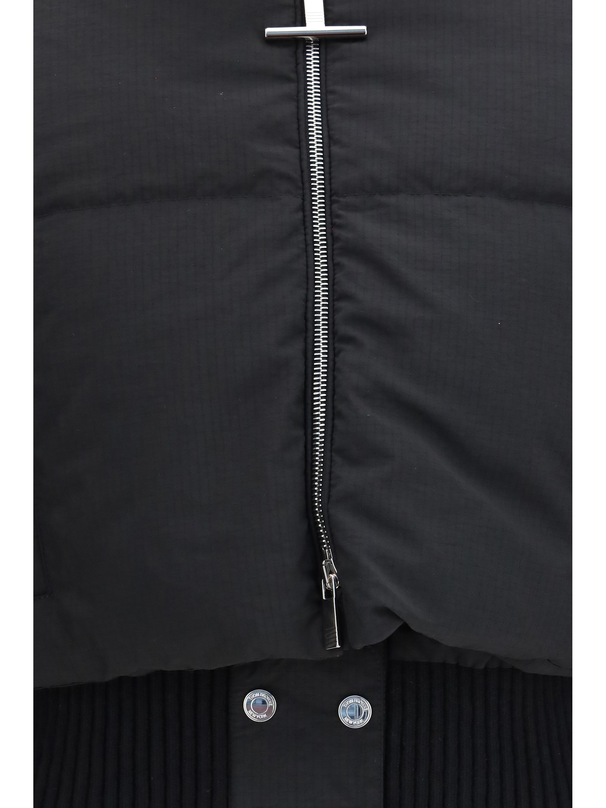 short padded jacket with front zip