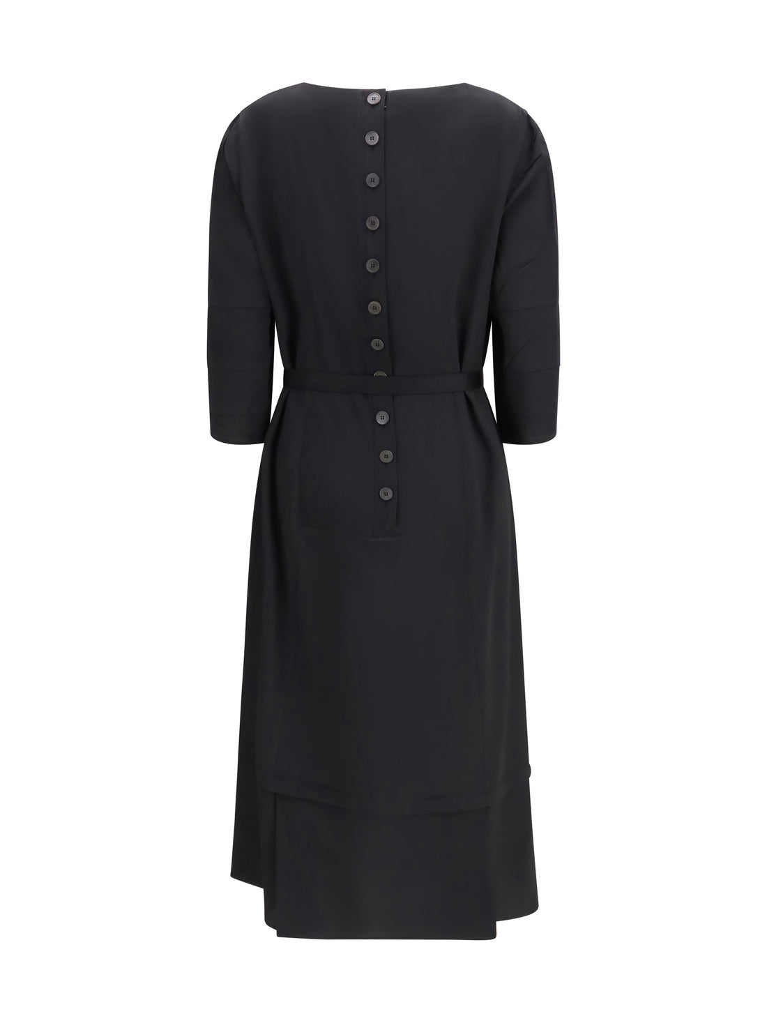 PRADA 40 wool and silk midi dress