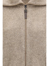 high-neck sweater with wide sleeves