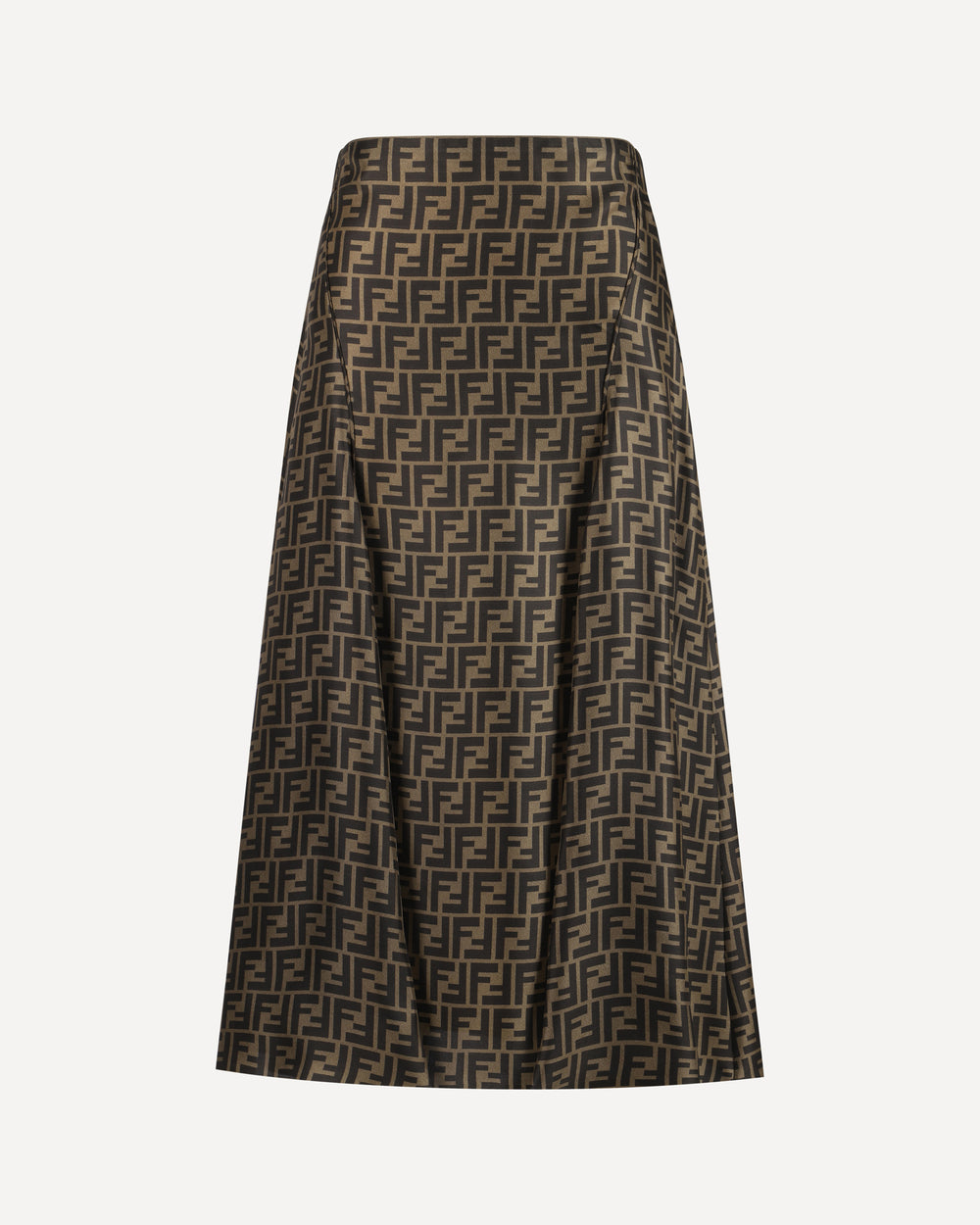 Fendi Midi Skirt Brown
