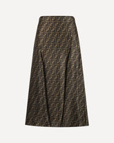 Fendi Midi Skirt Brown